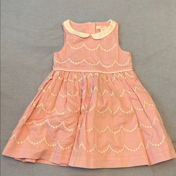 Janie and Jack Other - Janie and Jack Charming Pink Kids Dress with White Accents